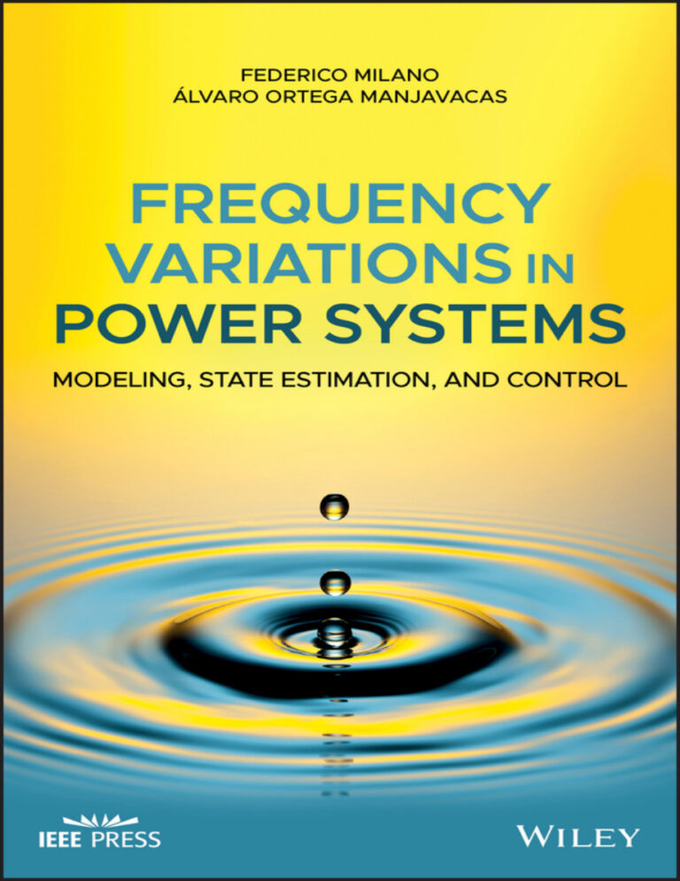 Frequency Variations In Power Systems Federico Milano Kitap Kapağı