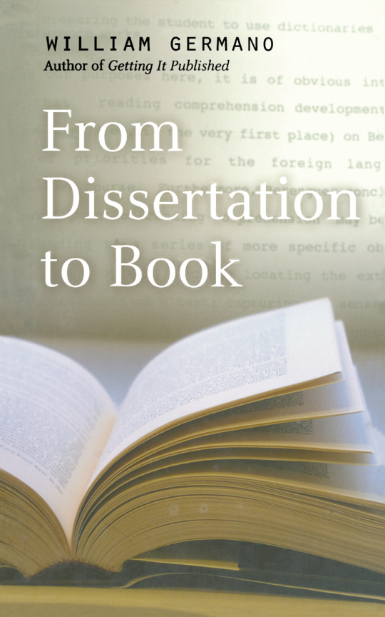 From Dissertation to Book PDF Download