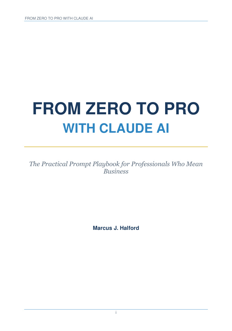 From Zero to Pro with Claude AI PDF Download