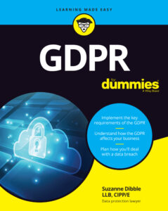 GDPR For Dummies Suzanne Dibble John Wiley & Sons, 2020 Kitap Kapağı