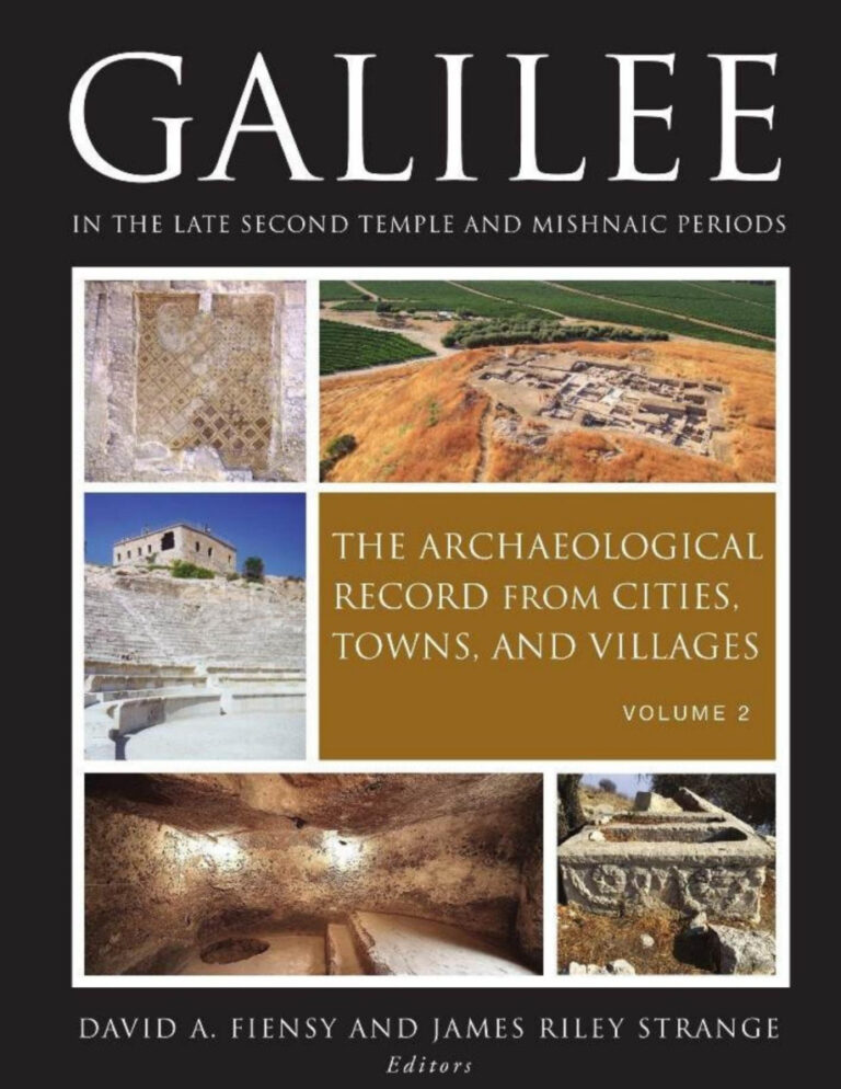 Galilee in the Late Second Temple and Mishnaic Periods Volume 2 Dr David A Fiensy Kitap Kapağı