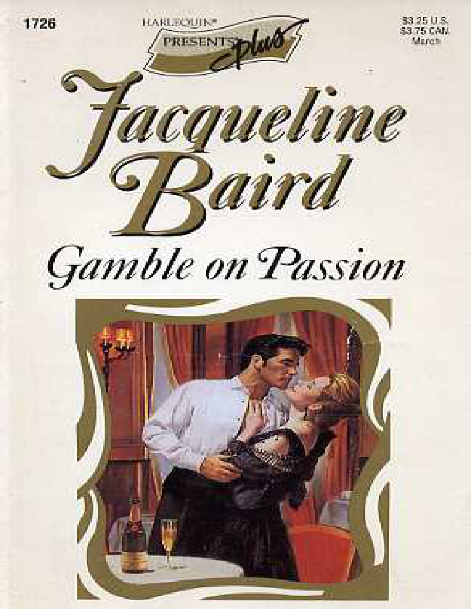Gamble on passion Jacqueline baird Kitap Kapağı