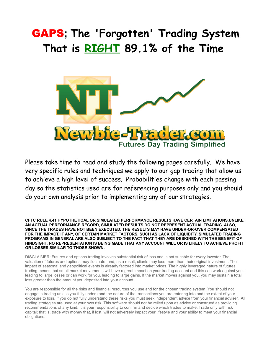 Gap Trading Strategies PDF Download