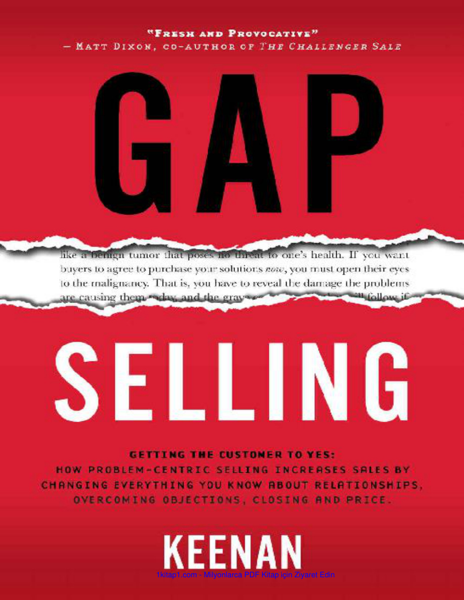 Gap Selling Getting the Customer to Yes How Proble 240929 Kitap Kapağı