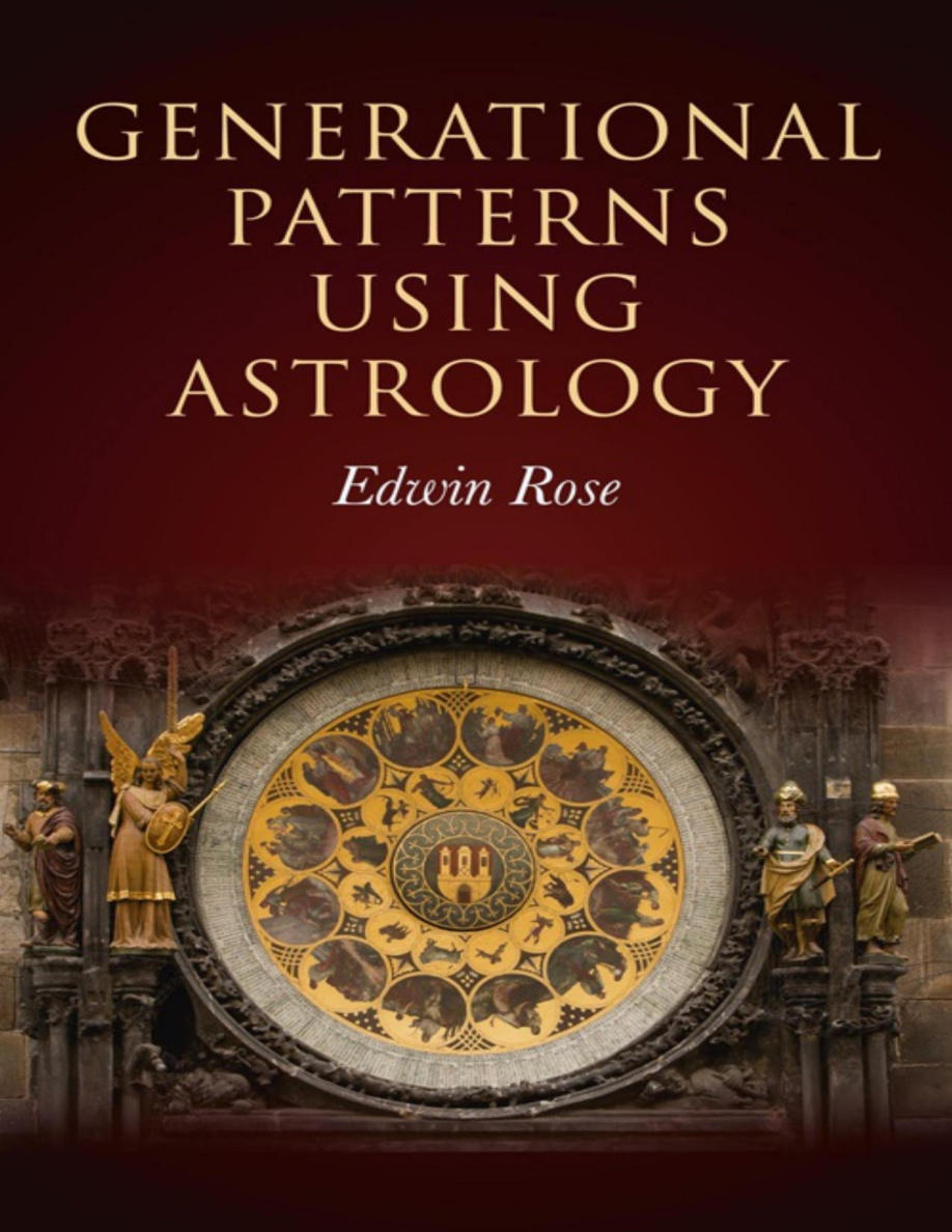 Generational Patterns Using Astrology Edwin Rose Kitap Kapağı