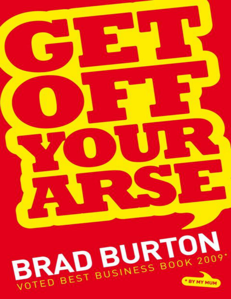 Get off your arse Brad Burton Kitap Kapağı