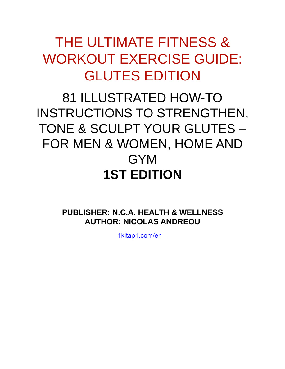 Glutes Edition Nicolas Andreou Kitap Kapağı