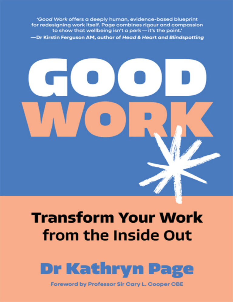 Good Work Kathryn Page Kitap Kapağı