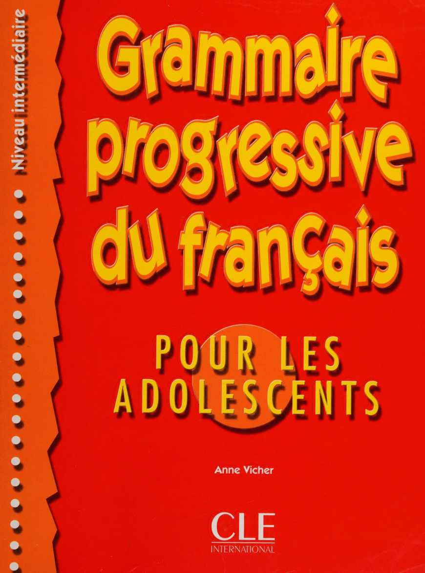 Grammaire progressive du francais pour les adolescents PDF Download
