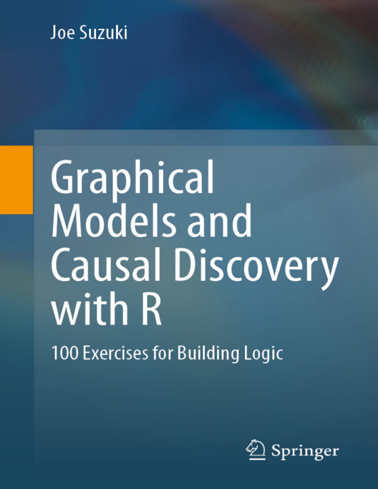 Graphical Models and Causal Discovery with R Joe Suzuki Kitap Kapağı
