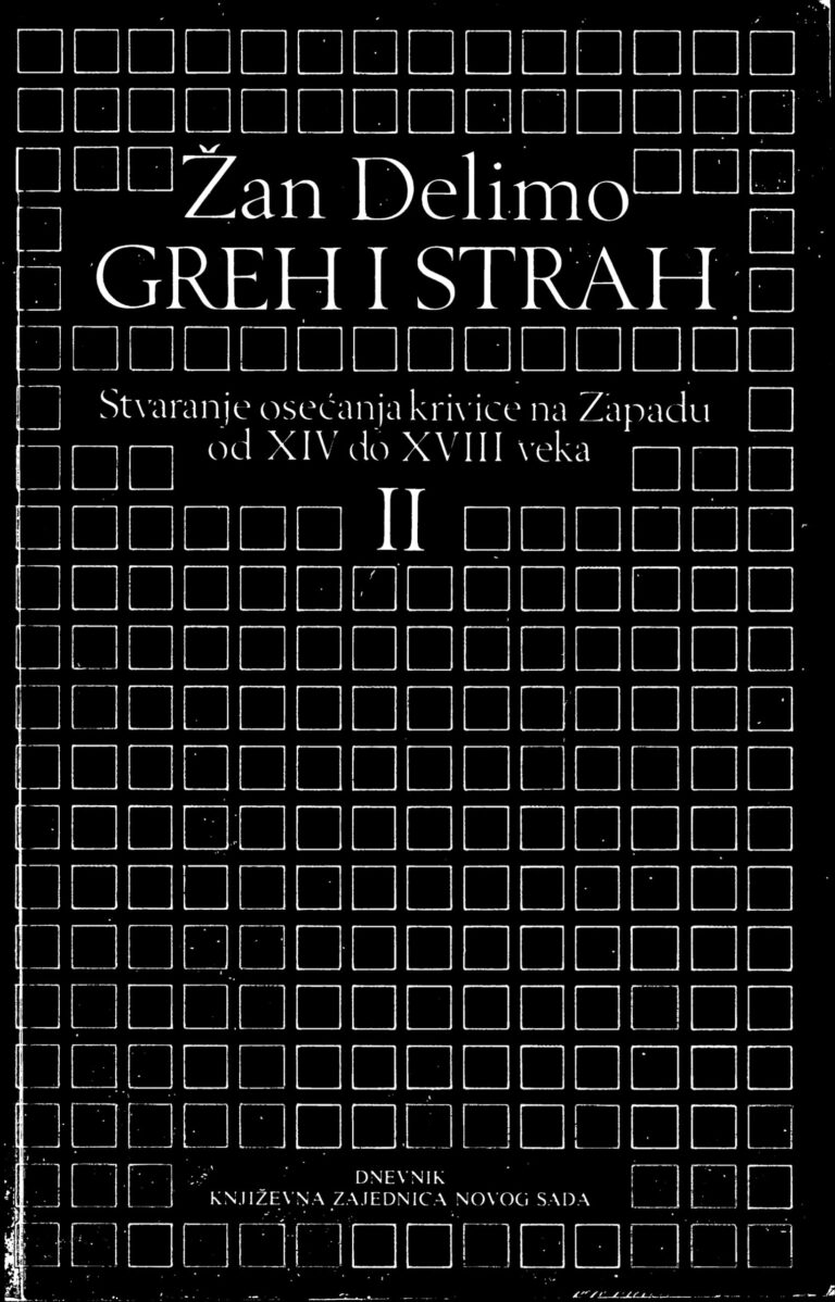 Greh i strah Serbian Edition Jean Delumeau Kitap Kapağı
