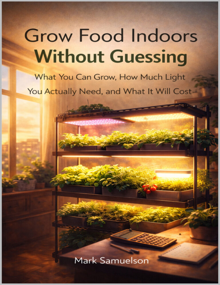 Grow Food Indoors Without Guessing Mark Samuelson Kitap Kapağı