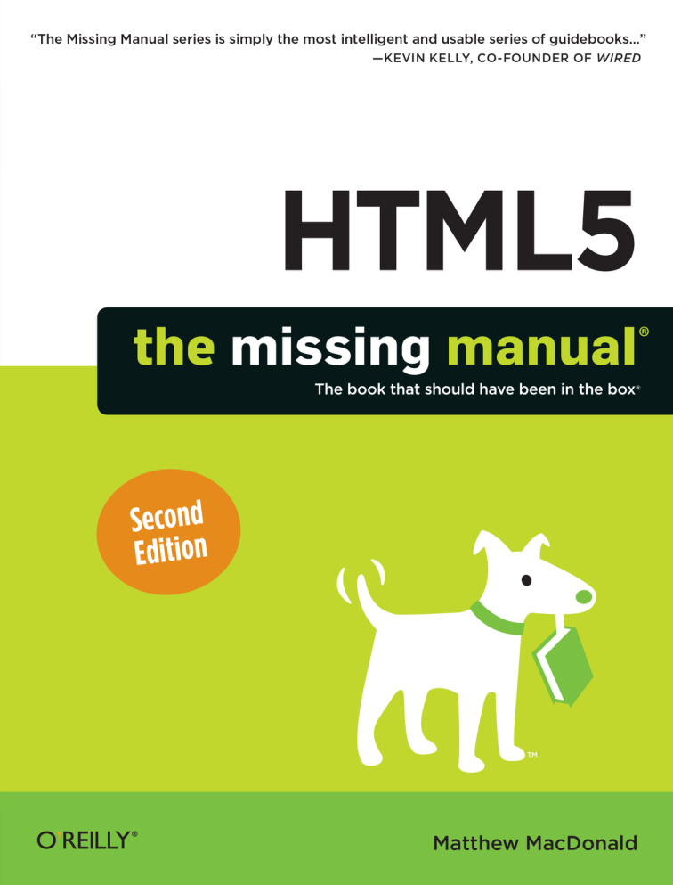 HTML5 The Missing Manual Matthew Kitap Kapağı