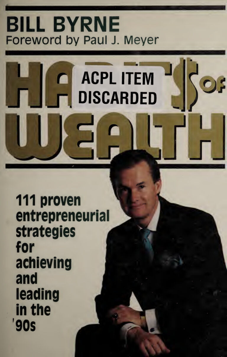 Habits of Wealth Bill Byrne Kitap Kapağı