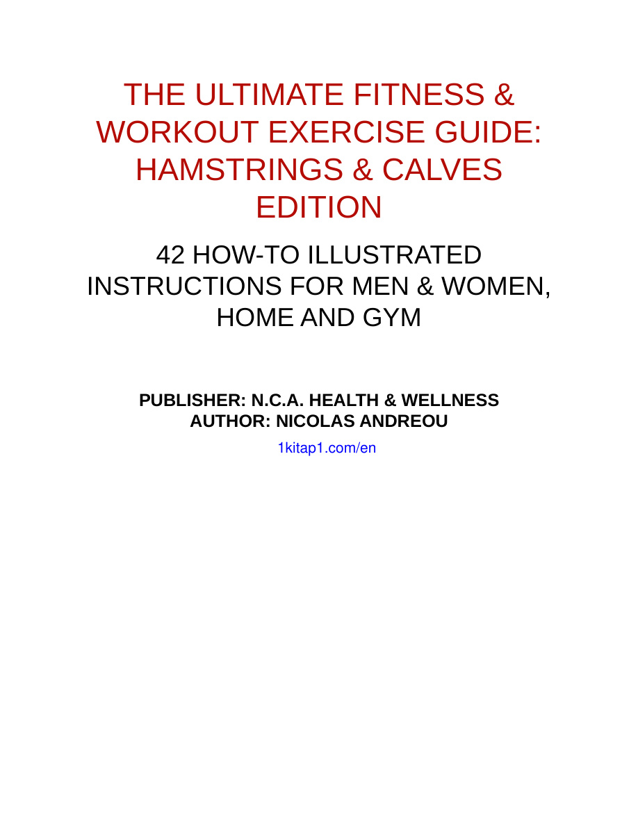 Hamstrings n Calves Edition PDF Download