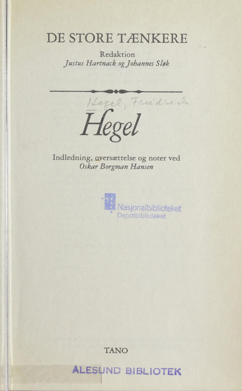 Hegel PDF Download