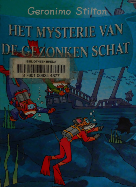 Het Mysterie van de gezonken schat Dutch Edition Geronimo stilton Kitap Kapağı