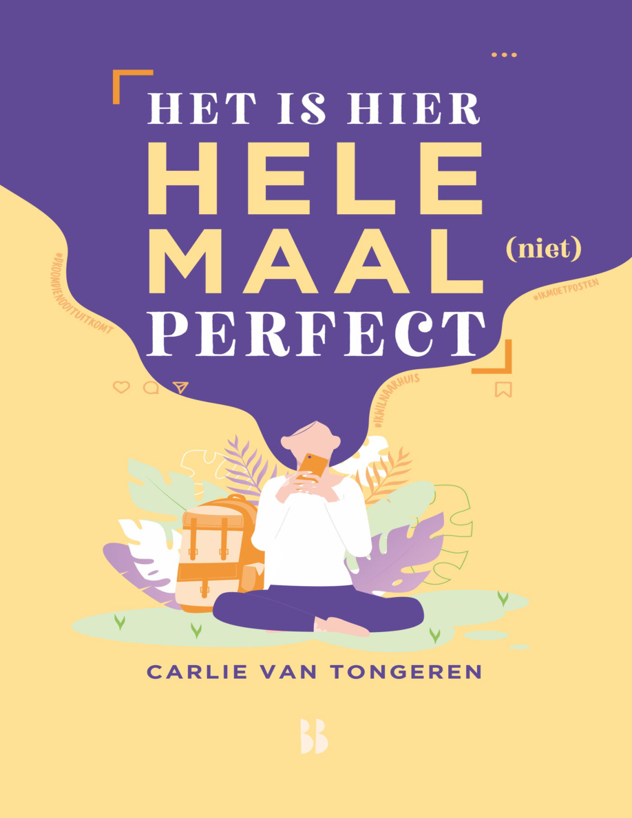 Het is hier helemaal niet perfect Dutch Edition Carlie van Tongeren Kitap Kapağı