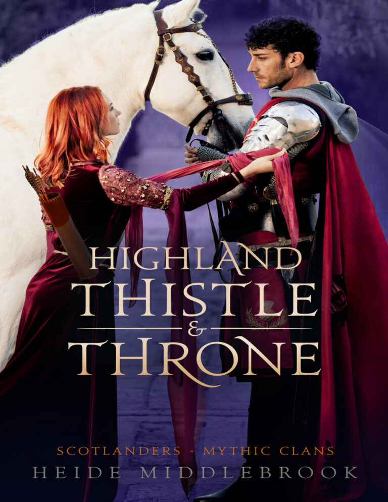 Highland Thistle and Throne Heide Middlebrook Kitap Kapağı