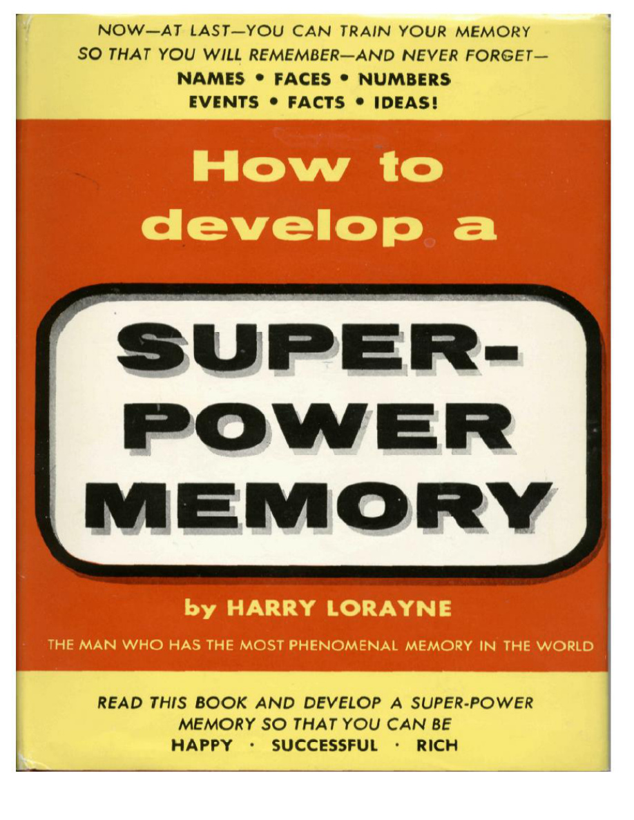 How to develop a super-power memory PDF Download