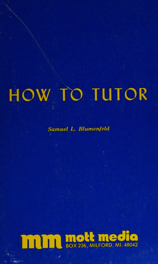 How to tutor Samuel blumenfeld Kitap Kapağı