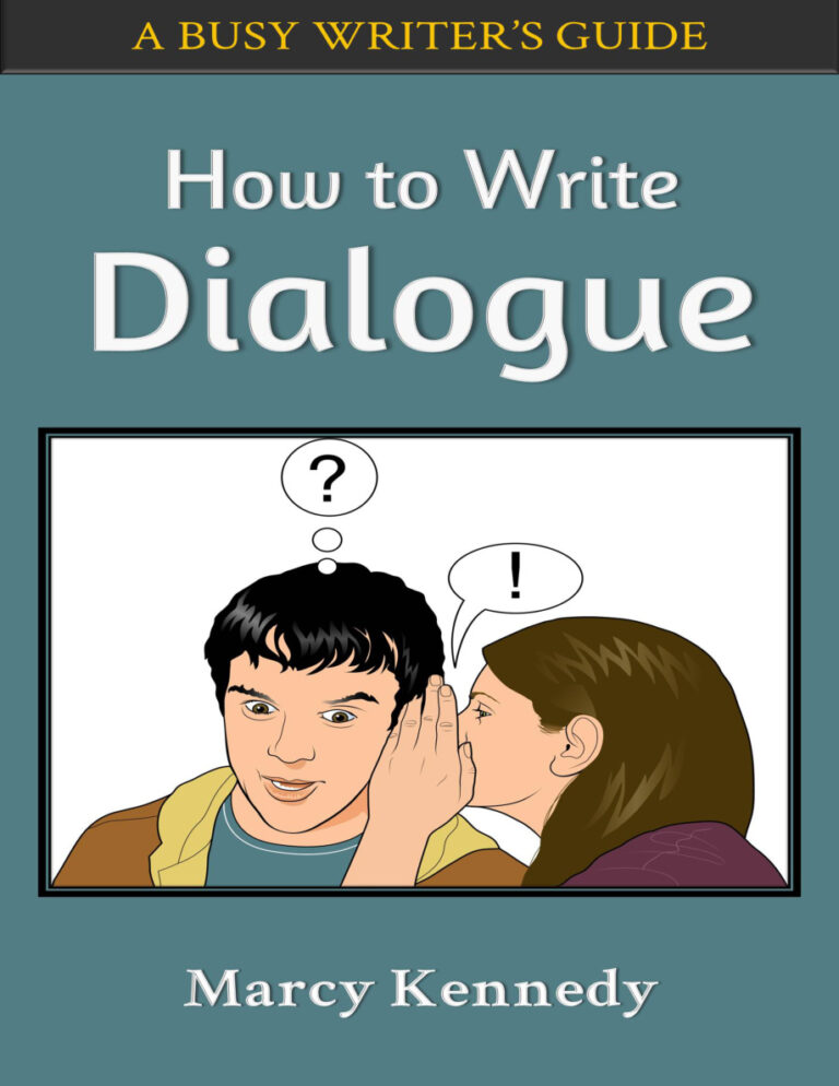 How to write dialogue Marcy Kennedy Kitap Kapağı