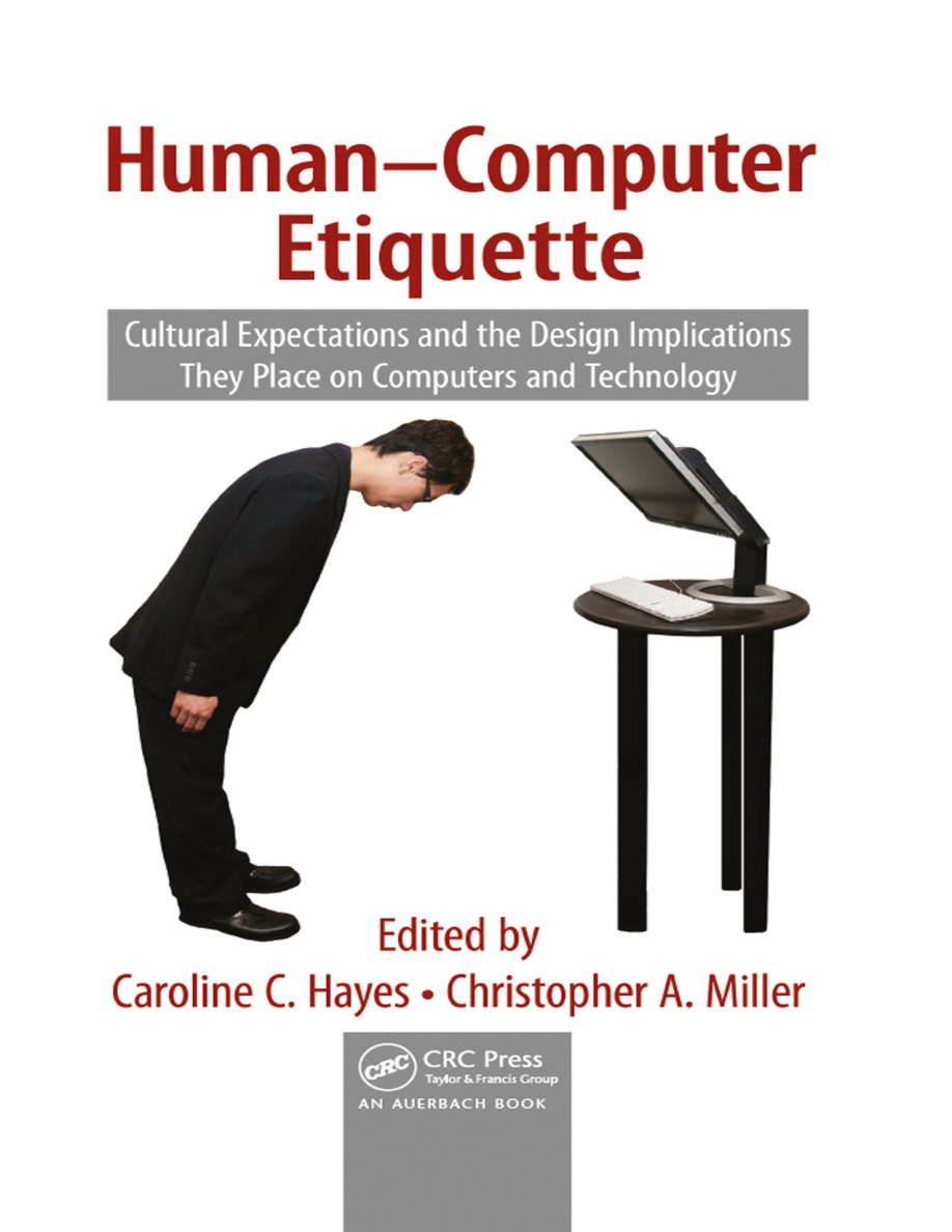 Human computer etiquette Caroline Hayes Kitap Kapağı