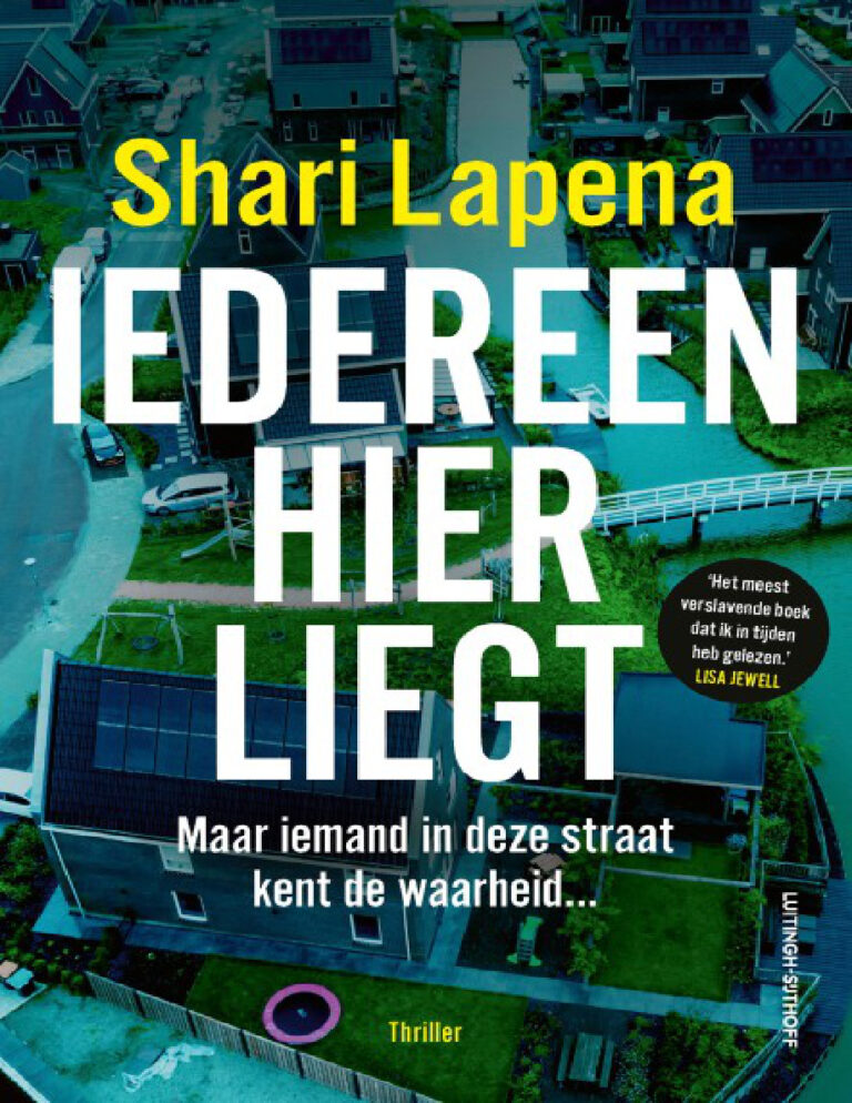 Iedereen hier liegt Dutch Edition Shari Lapena Kitap Kapağı