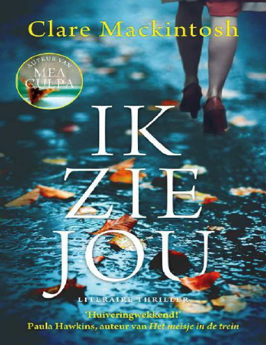 Ik zie jou Dutch Edition Clare Mackintosh Kitap Kapağı