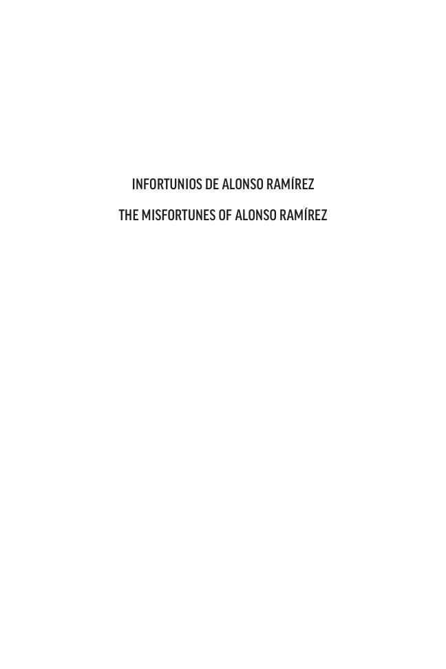 Infortunios de Alonso Ramirez The Misfortunes of Alonso Ramirez Spanish Edition Carlos de Siguenza y Gongora Kitap Kapağı