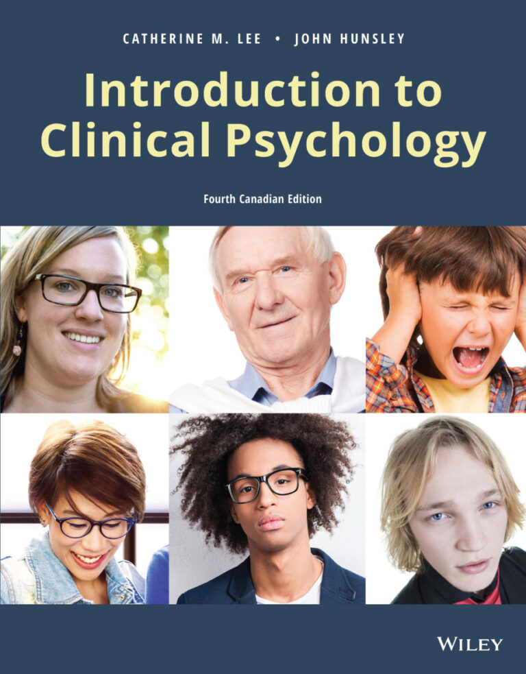 Introduction to Clinical Psychology An evidence based approach, Kitap Kapağı