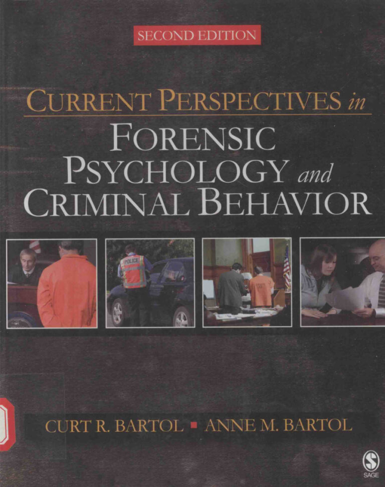 Introduction to Forensic Psychology Curt R Bartol and Anne M Bartol Kitap Kapağı