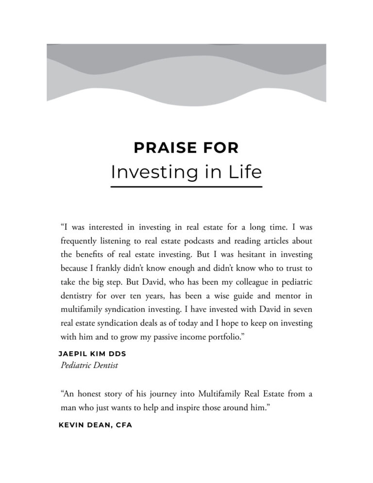 Investing In Life David Iglewicz Kitap Kapağı