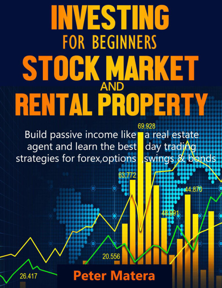 Investing for Beginners Stock Market and Rental Property Build Passive Kitap Kapağı
