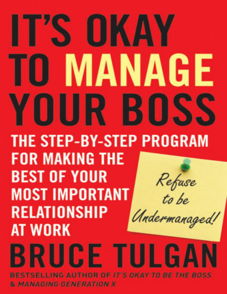 Its ok to manage your boss BRUCE TULGAN Kitap Kapağı