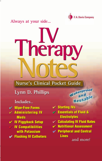 Iv Therapy Notes Nurses Pharmacology Pocket Gui Z Library Kitap Kapağı