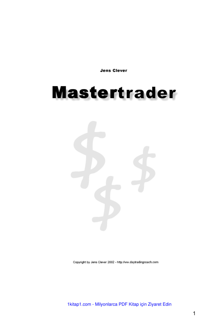 Jens Clever Master Trader 250617 061909 Kitap Kapağı