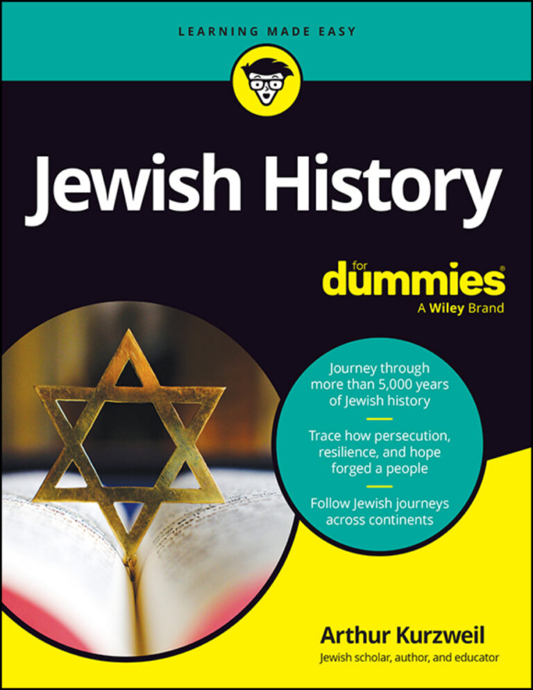 Jewish History For Dummies Arthur Kurzweil Kitap Kapağı