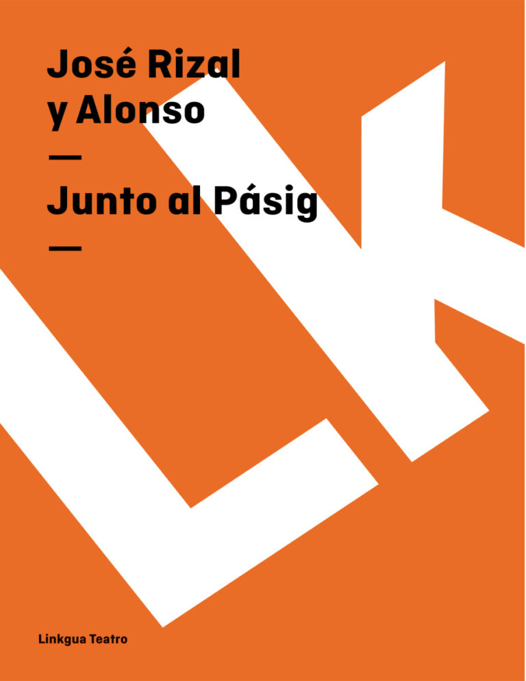 Junto al Pasig Spanish Edition Jose Rizal y Alonso Kitap Kapağı