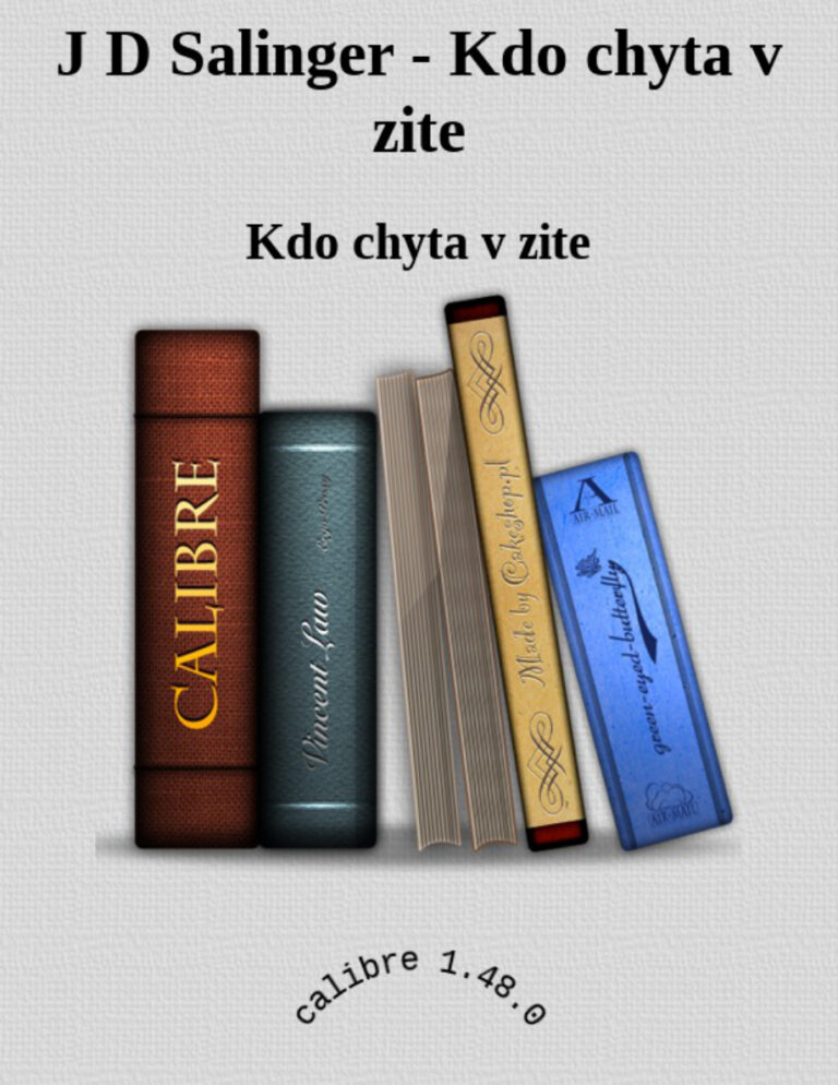 Kdo chyta v zite Slovak Edition J D Salinger Kitap Kapağı
