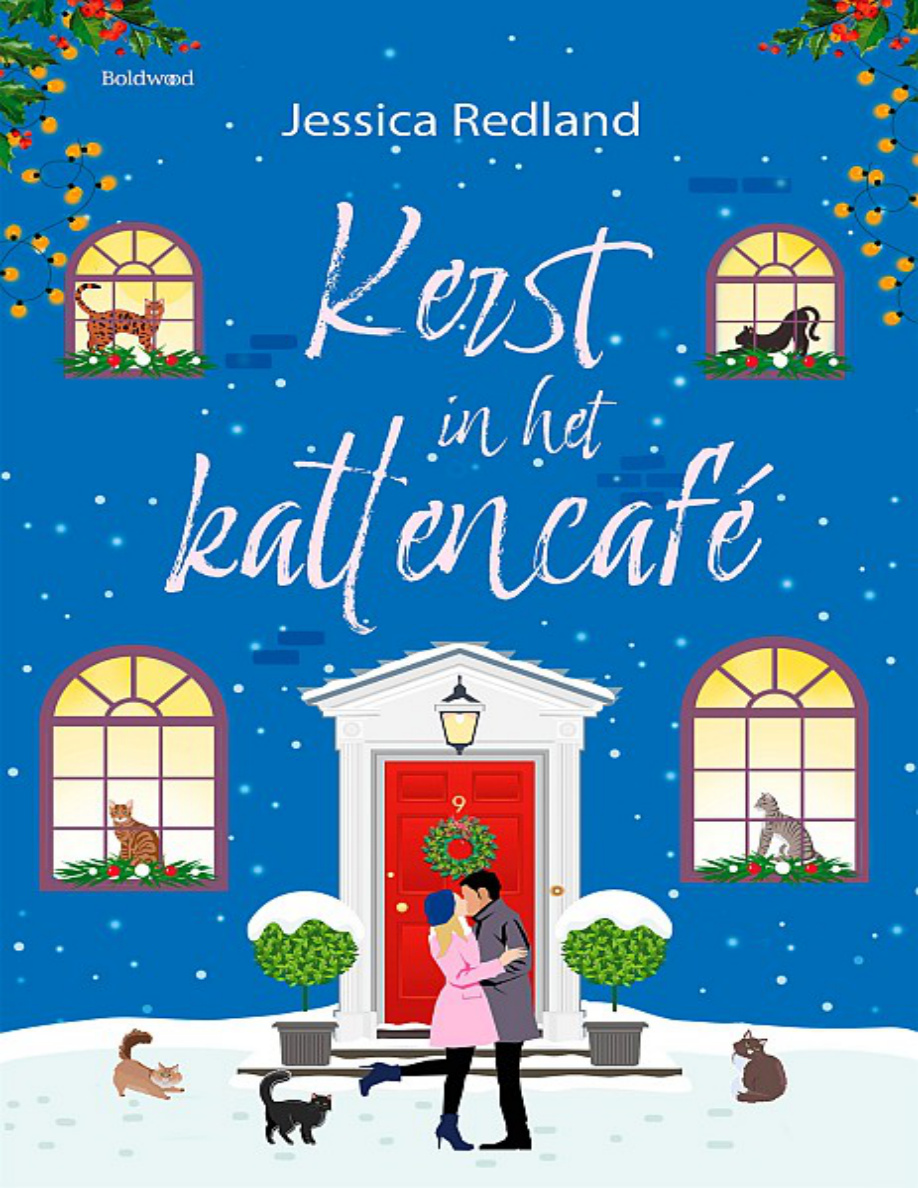 Kerst in het kattencafe Dutch Edition Jessica redland Kitap Kapağı