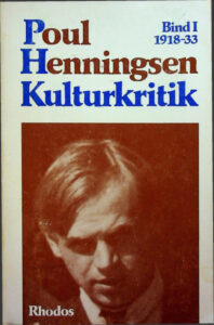 Kulturkritik Bd 1 Danish Edition Poul Henningsen Kitap Kapağı