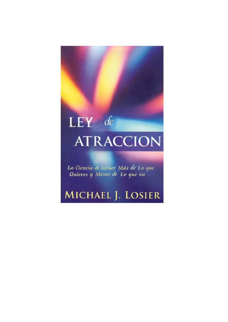 La Ley de la Atraccion Spanish Edition Michael Losier Kitap Kapağı