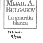 La guardia blanca Spanish Edition Mijail A Bulgakov Kitap Kapağı