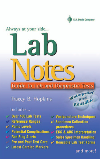 Lab Notes Guide to Lab and Diagnostic Tests Tracey B Hopkins Z Library Kitap Kapağı