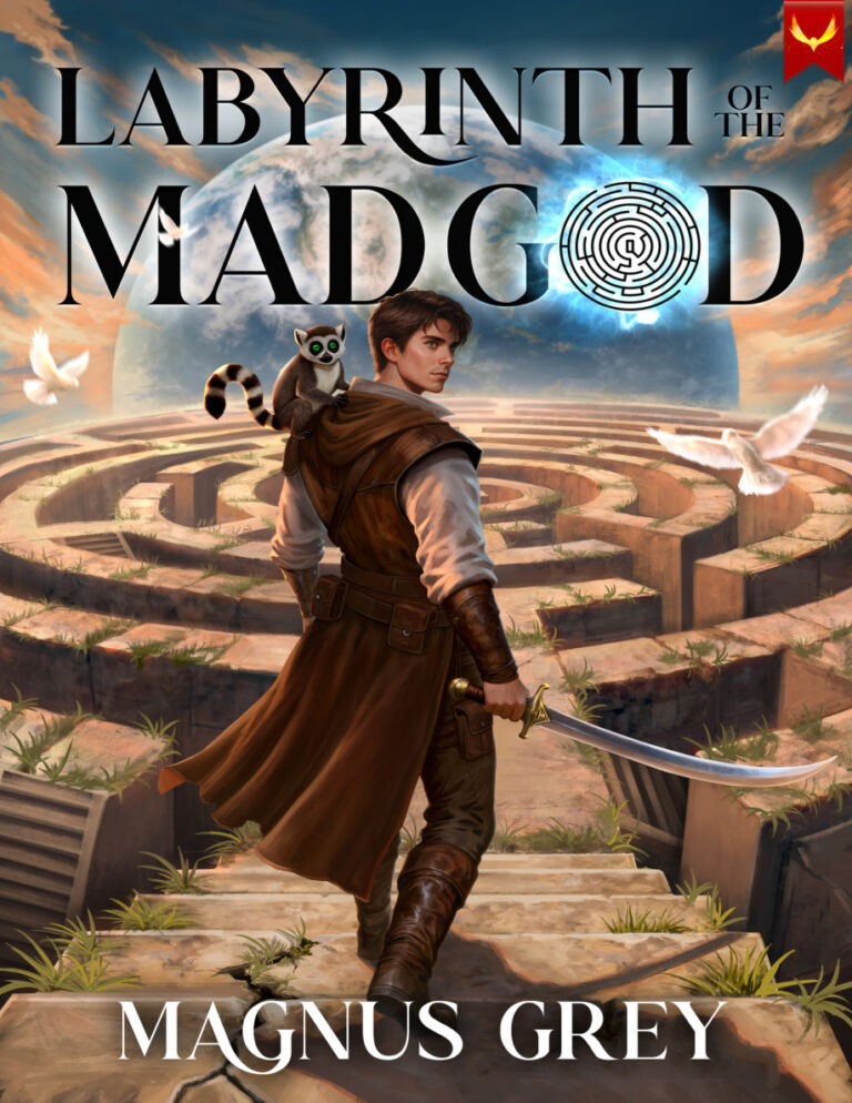 Labyrinth of the Mad God 1 Magnus Grey Kitap Kapağı