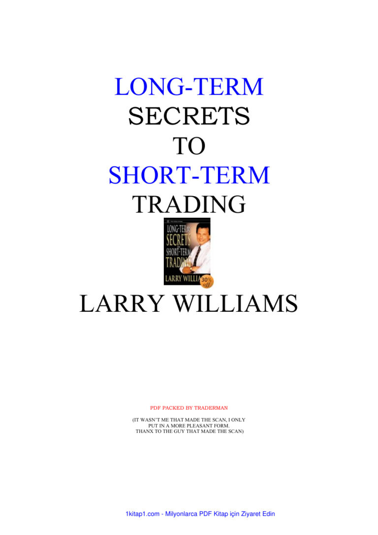 Larry Williams Long Term Secrets to Short Term Tra 250709 Kitap Kapağı
