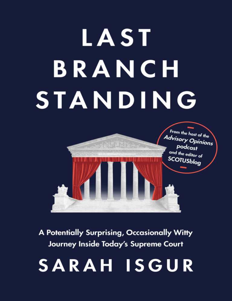 Last Branch Standing Sarah Isgur Kitap Kapağı