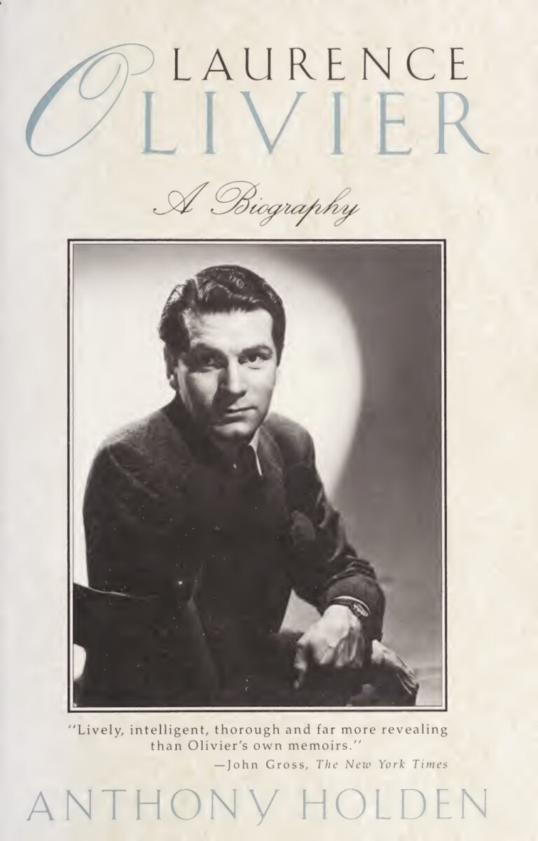 Laurence Olivier Anthony Holden Kitap Kapağı