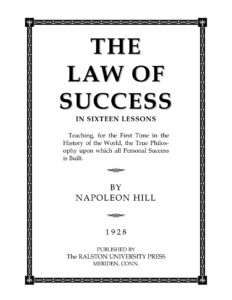 Law of Success Kitap Kapağı